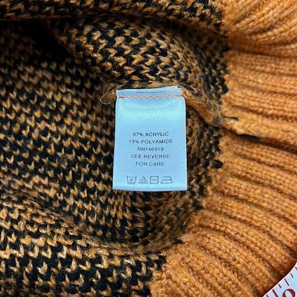 Freshman 1996 vintage 90s Style V Neck Chunky Oversized Relaxed Fit Sweater sz L - Picture 3 of 7